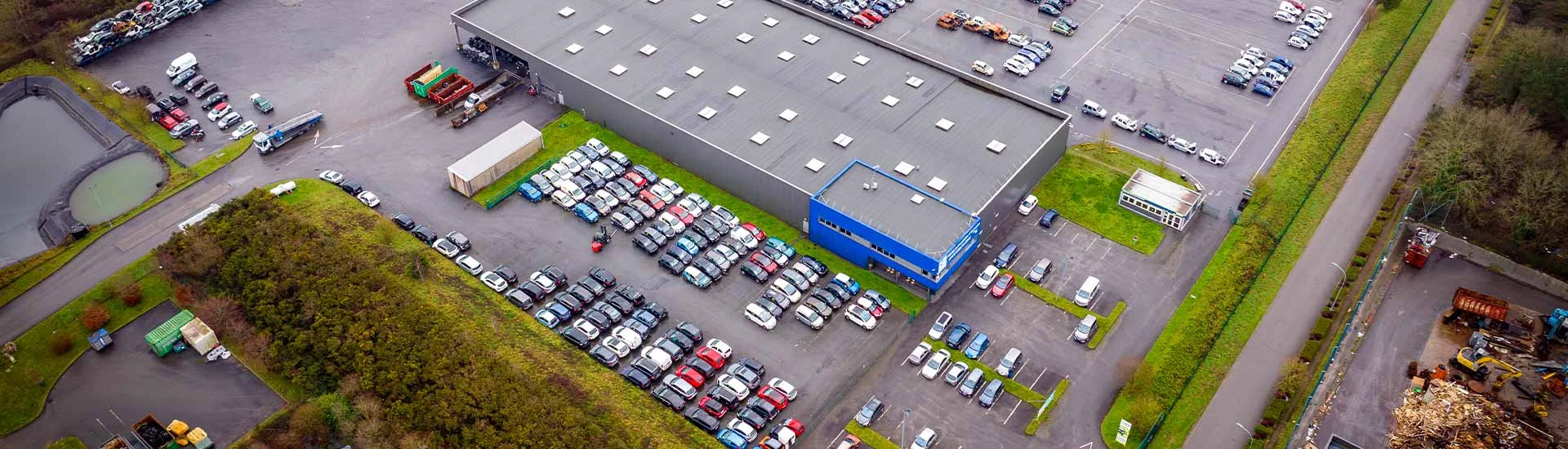 Vue aérienne d'Atlantic Recycl'Auto Saint-Nicolas-de-Redon